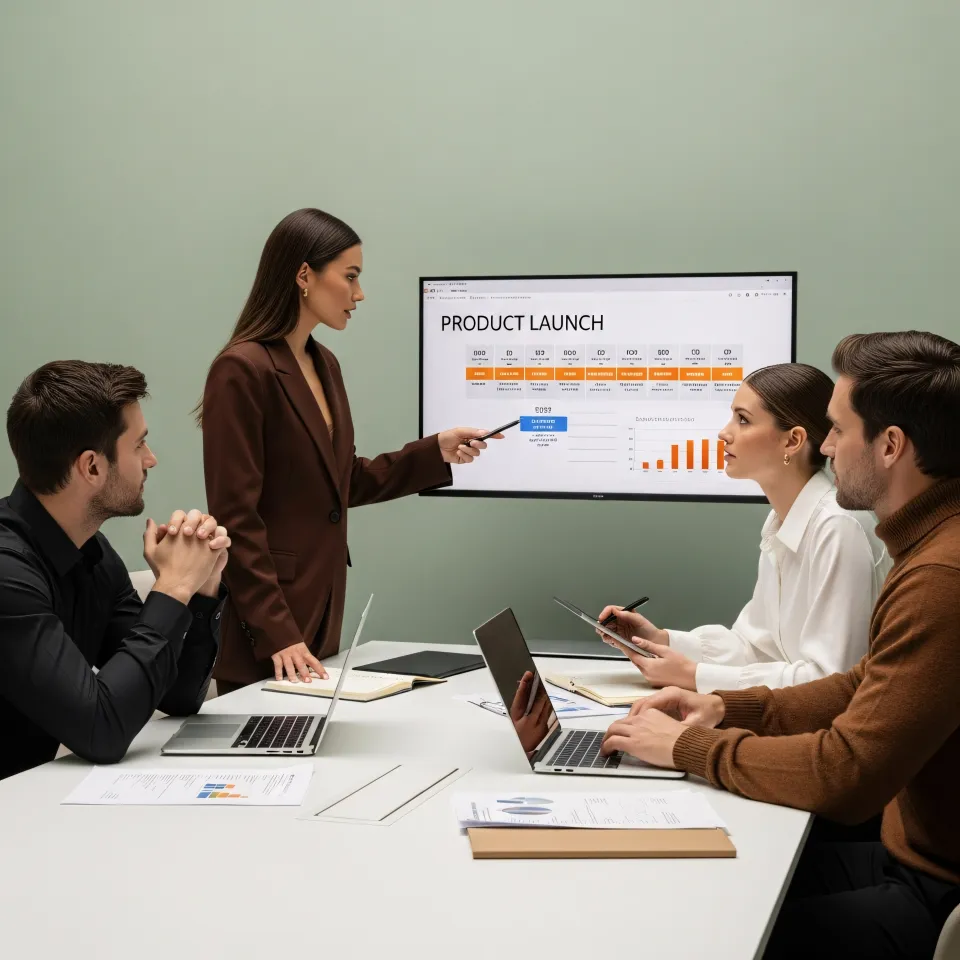Équipe de startup lors d'une réunion